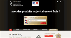 Desktop Screenshot of maitresrestaurateurs.com